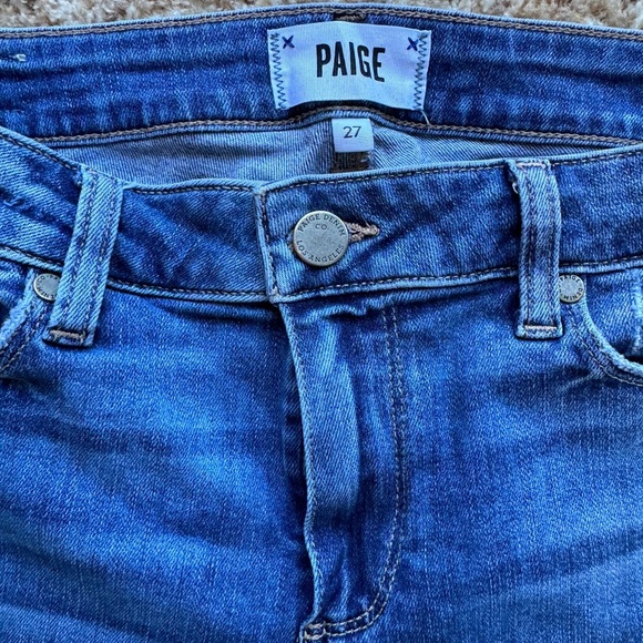 Women's Size 27 Paige Verdugo Ankle Skinny Jeans Dark Wash - Picture 5 of 5